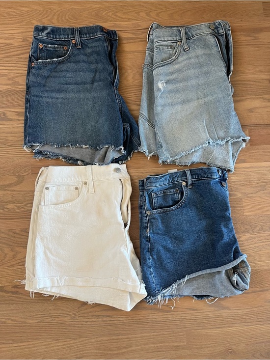 Madewell Pants - Lot of Four High Rise Denim Shorts - Mixed Washes size 31